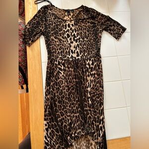 Forever 21 Brown Leopard Print Dress